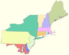Northeast Region Map