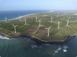 Wind farm in Ireland