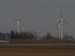 Wind Farm at Dusk Photo Joanna Schroeder