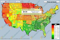 Gas Buddy Map May 27 2013