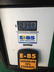 E85 Price in Des Moines Iowa 9-4-2013