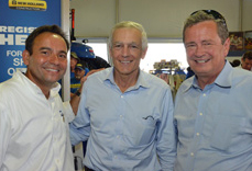Pictured left to right: Abe Hughes, New Holland; Wesley Clark and Tom Buis, Growth Energy