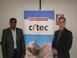 Lto R- Citec India MD Mr. Nasir Mulani with Energy Ambassador Mr. Pentti Itkonen