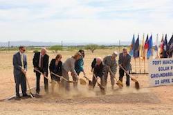 Groundbreaking of the Fort Huachuca Solar Array