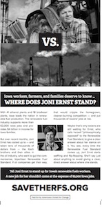 Americans United for Change Des Moines Register pro-RFS ad