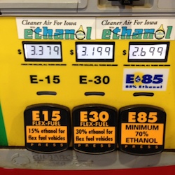 Flex Fuel Pump at Hy-Vee Mills Civic Parkway in Des Moines IA 6-16-14