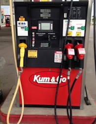 Kum and Go E85 station in Stuart, IA on June 16, 2014. Price: $2.74 per gallon. Photo; Joanna Schroeder