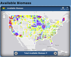 USDA Biomass Energy Map