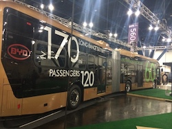 60-foot BYD transit bus