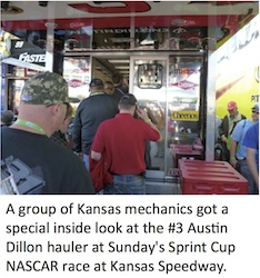 Kansas Mechanics at NASCAR race