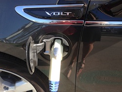 Chevy Volt at charging station
