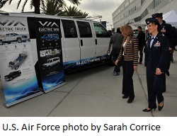 U.S. Air Force tests first all-electric vehicle fleet in California