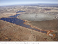 SolarReserve Redstone Solar Thermal Power Project Rendering