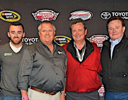 American Ethanol driver Austin Dillon, National Corn Growers Association president Chip Bowling, Growth Energy CEO Tom Buis, RCR Racing owner Richard Childress