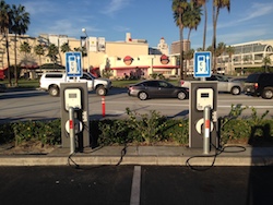 Blink electric vehicle charges in Orange County, California. Photo Credit Joanna Schroeder