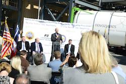 Nebraska Governor Pete Ricketts speaks about the RFS during a rally held at Novozyme's enzyme facility in Blair, Nebraska. Photo Credit: Novozymes
