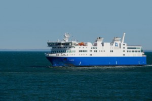 NM F.-A.-Gauthier, the first ferry to run on liquefied natural gas (LNG) in North America. Photo Credit: Gaz Metro.