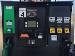 Renewable Fuel pump featuring biodiesel and ethanol. Photo Credit: Joanna Schroeder