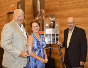 Lars Herseth with his wife and Merle Anderson. Herseth was this year's honoree of the Merle Anderson Award.