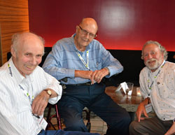 Former ACE president Bob Scott (right) with ACE founding members Orrie Swayze and Merle Anderson